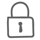 Lock icon to indicate security.