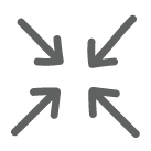 4 arrows pointing inward to a central point

