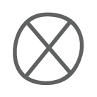 Icon of an X inside a circle