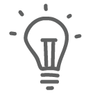 Illuminated lightbulb icon
