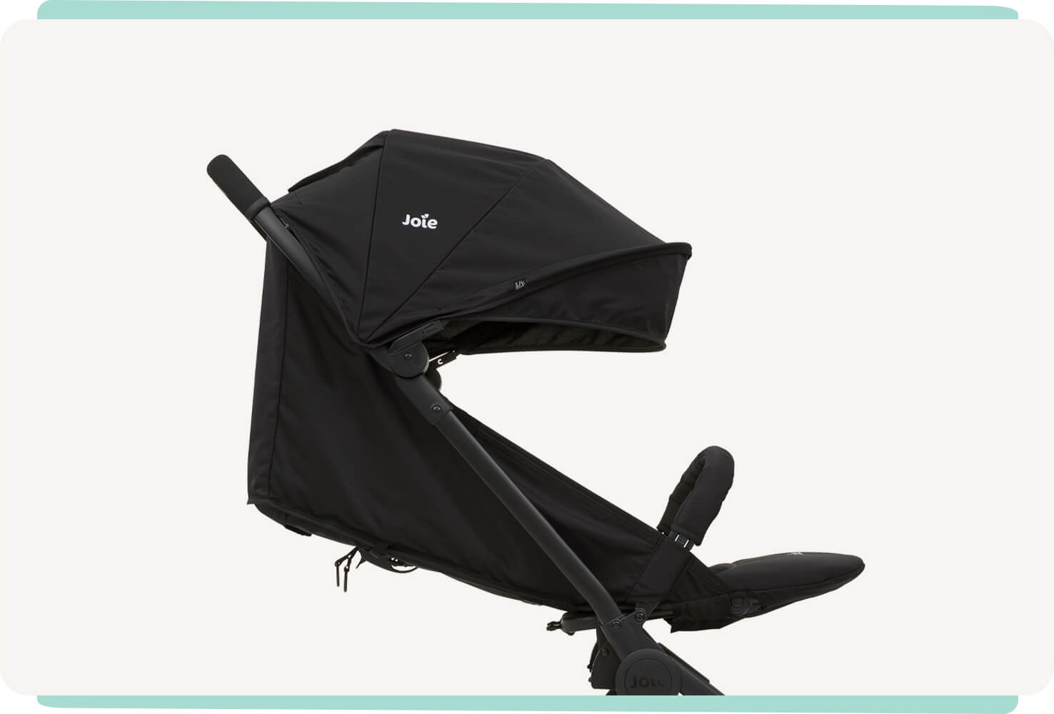  Joie pact travel system has a deep recline 