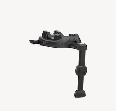  Joie i-Base lx car seat base from a right angle with rebound bar extended. 